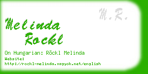 melinda rockl business card